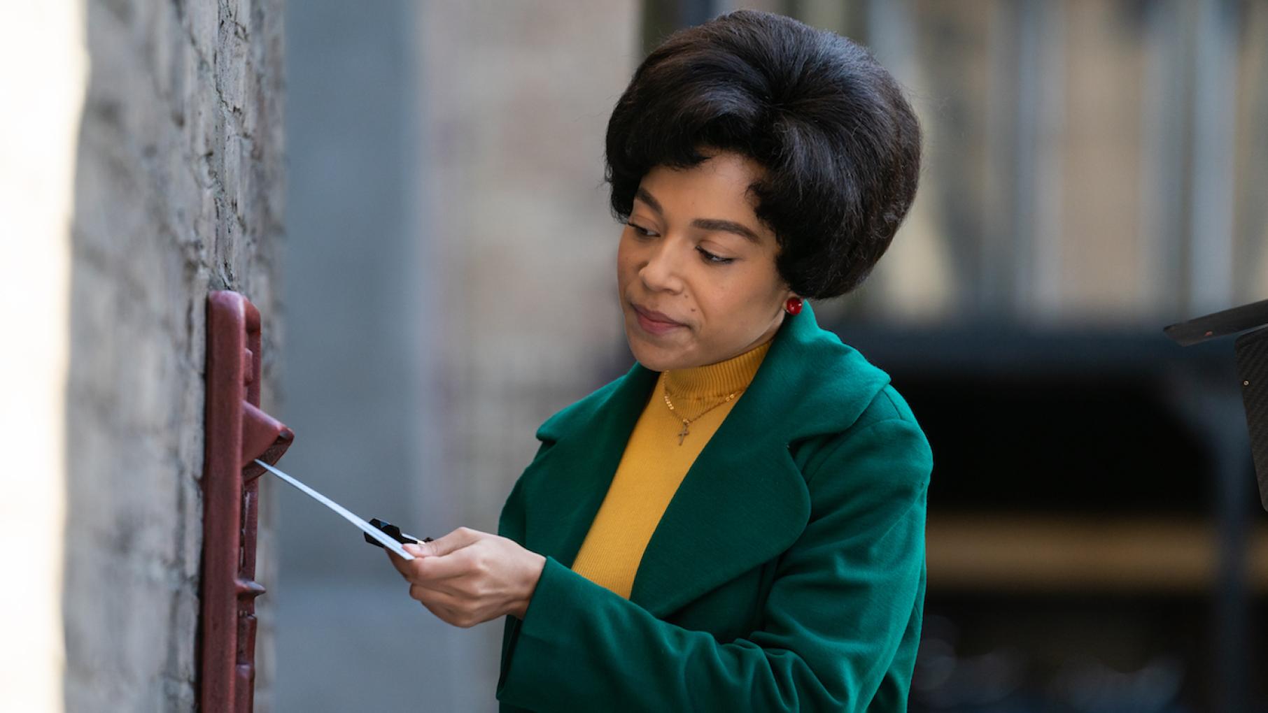 Lucille is sad that Cyril and she cannot meet each other's families, an ocean away from Poplar. Photo: Neal Street Productions Lucille in season 10 of 'Call the Midwife.' Photo: Neal Street Productions