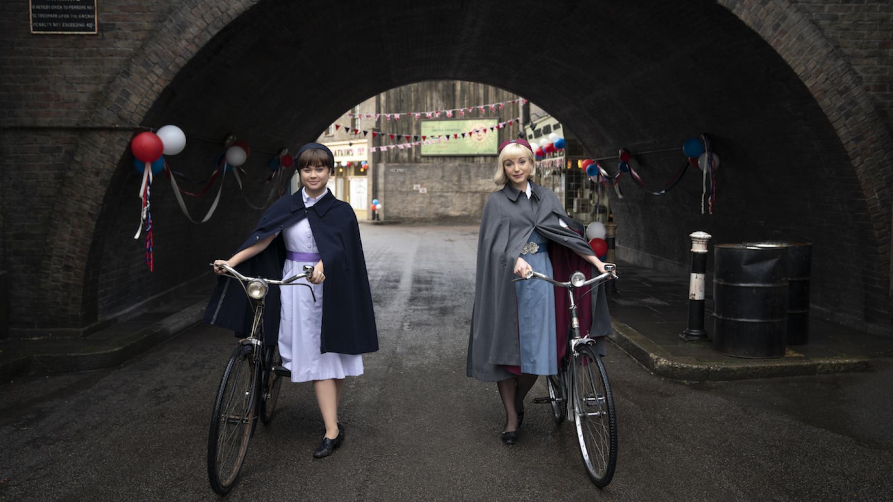 Nancy Corrigan and Trixie in 'Call the Midwife.' Photo: Neal Street Productions