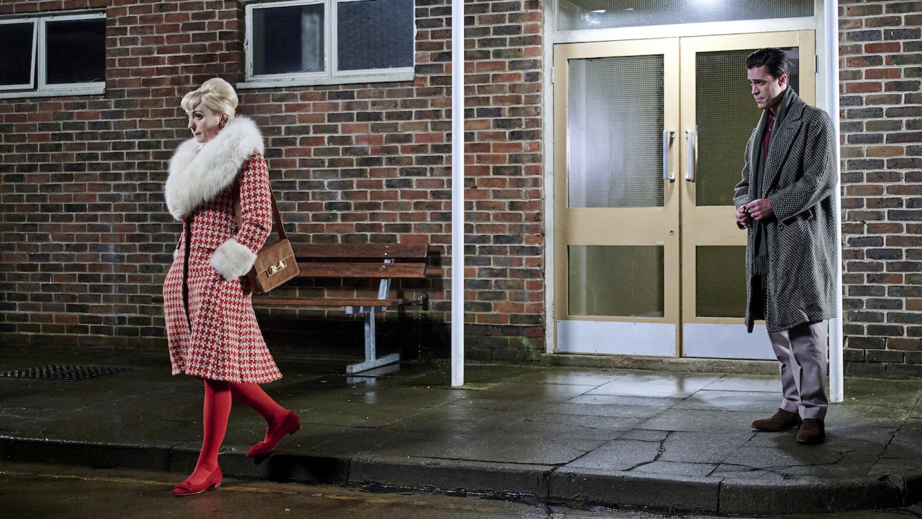 Trixie is horrified to learn about an aspect of Matthew Aylward's family business. Photo: Neal Street Productions Trixie and Matthew Aylward in 'Call the Midwife.' Photo: Neal Street Productions