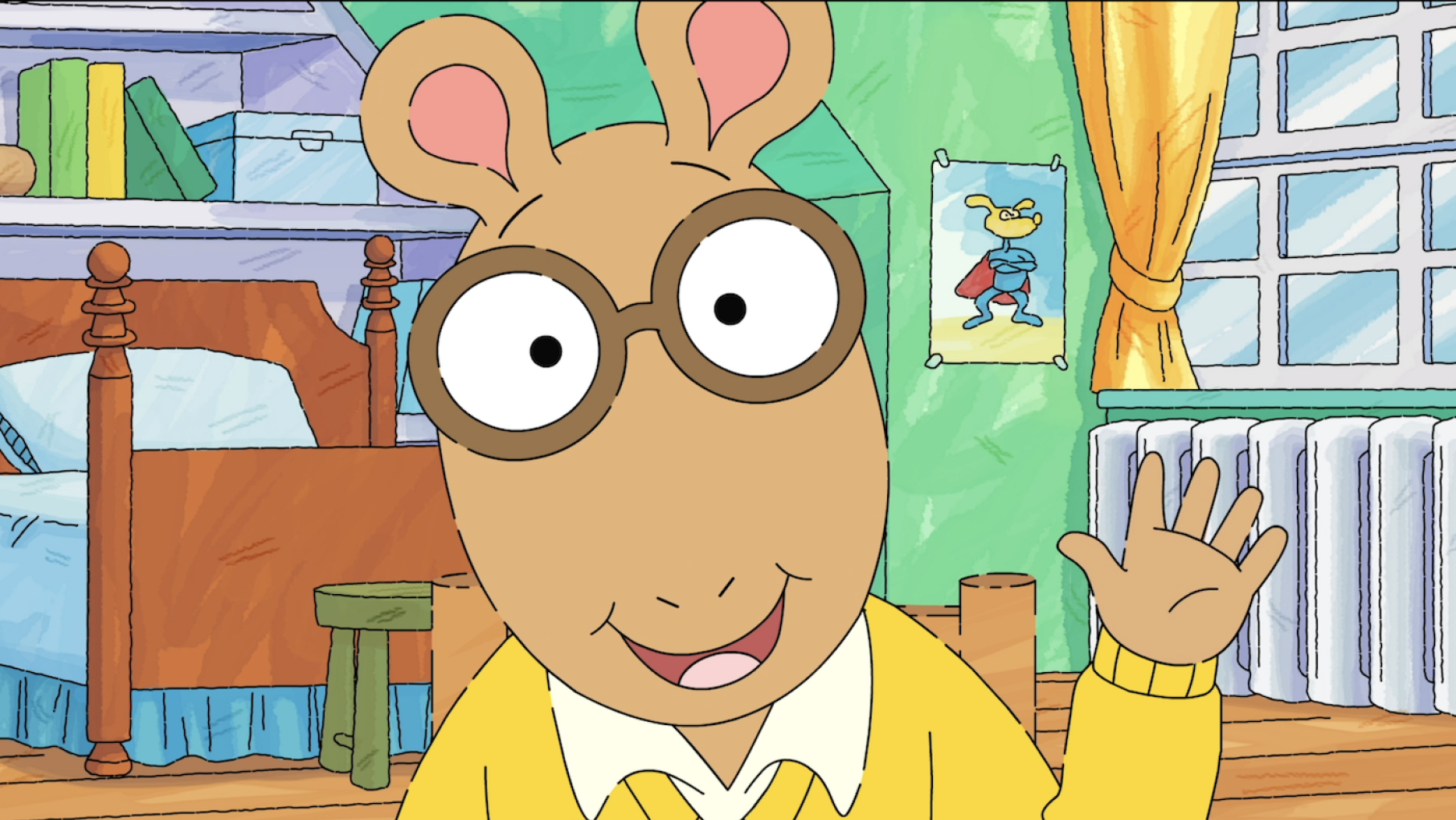 Arthur waving. Image: Image: WGBH Educational Foundation
