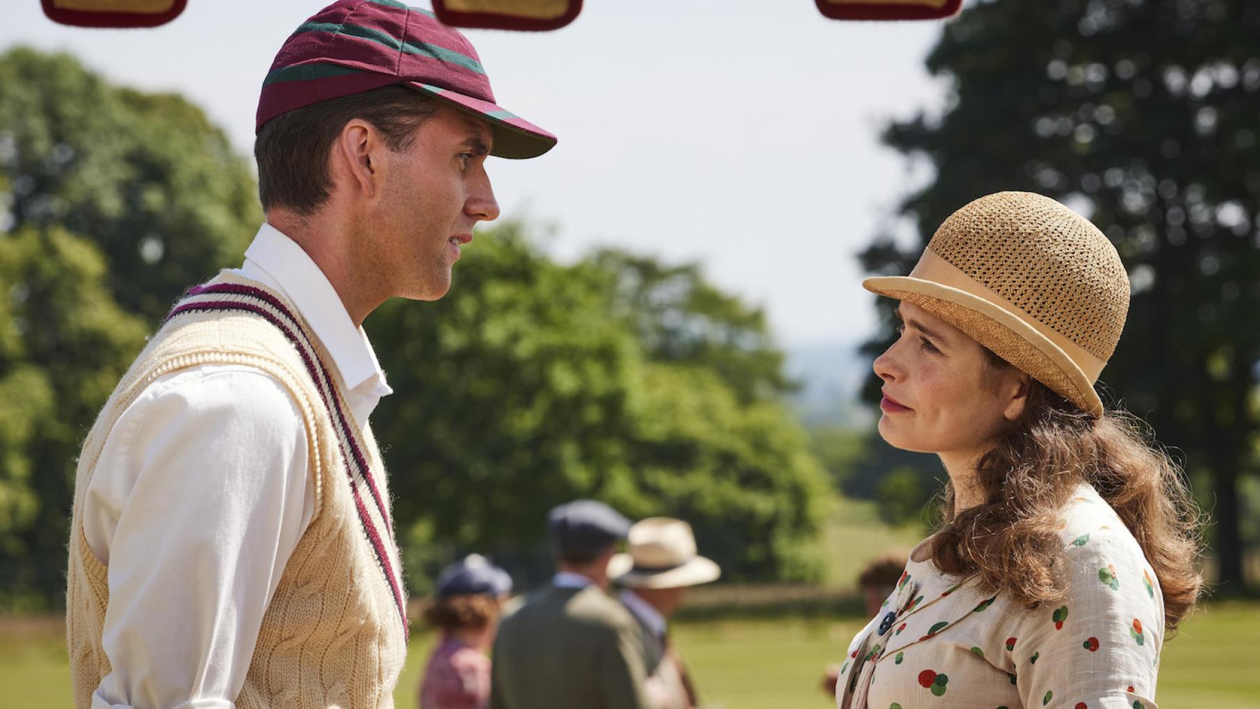 Helen is surprised that her interactions with Hugh are cordial and pleasant. Photo: Playground Television (UK) Ltd. Hugh and Helen in All Creatures Great and Small. Photo: Playground Television (UK) Ltd.