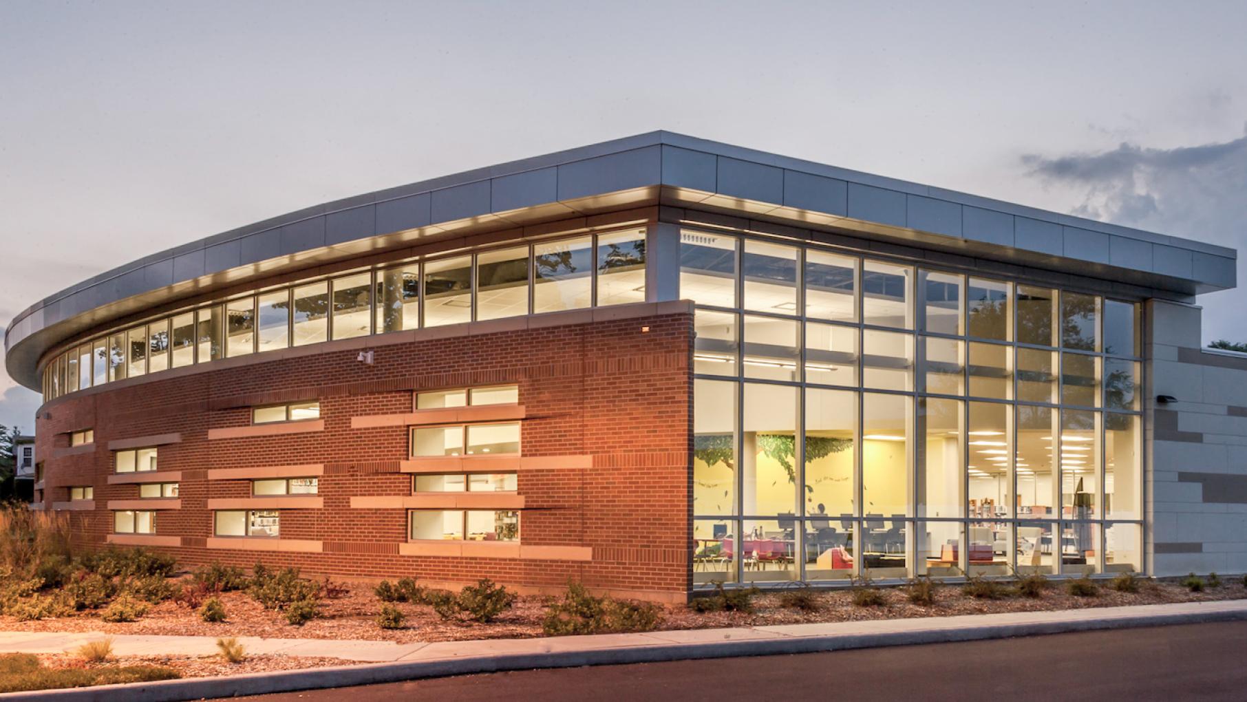 The Harvey Public Library in south suburban Harvey was designed by the Chicago office of the Black-owned architecture firm Moody Nolan. Photo: Lee Bey The Harvey Public Library in Harvey, Illinois. Photo: Lee Bey