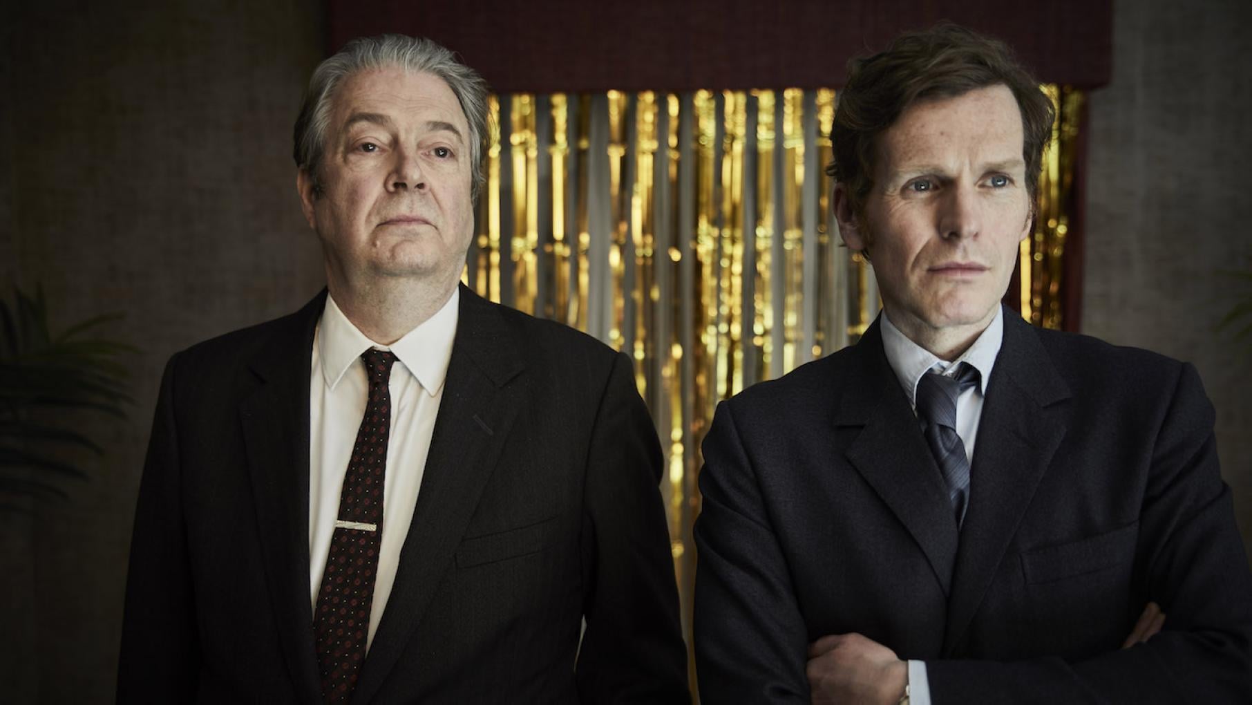 Thursday and Morse in season 8 of Endeavour. Photo: Mammoth Screen and Masterpiece