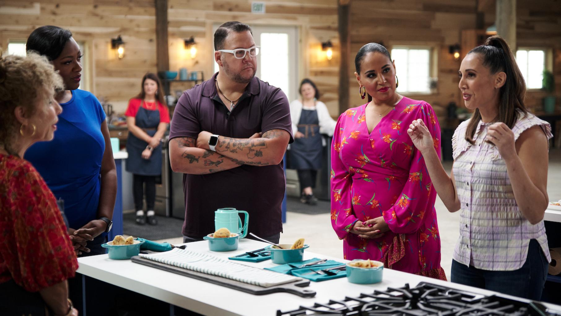 "Food should be that thing that introduces you to the who, what, and why," says Graham Elliot, a judge on 'The Great American Recipe.' Photo: PBS/VPM The Great American Recipe judges Tiffany Derry and Graham Elliot, host Alejandra Ramos, and Leah CohenPhoto: PBS/VPM