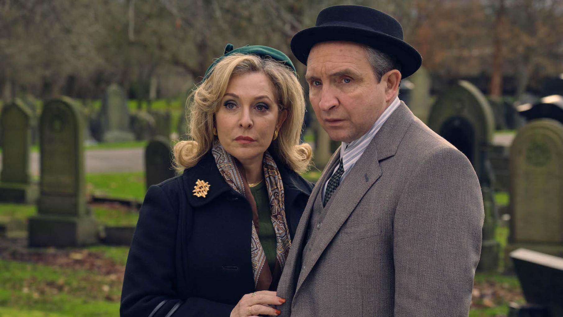 Nancy and Sol are upset that a boy has died on their watch and fear that Jack has been compromised. Photo: RED Production Company and MASTERPIECE Nancy and Sol in Ridley Road. Photo: RED Production Company and MASTERPIECE