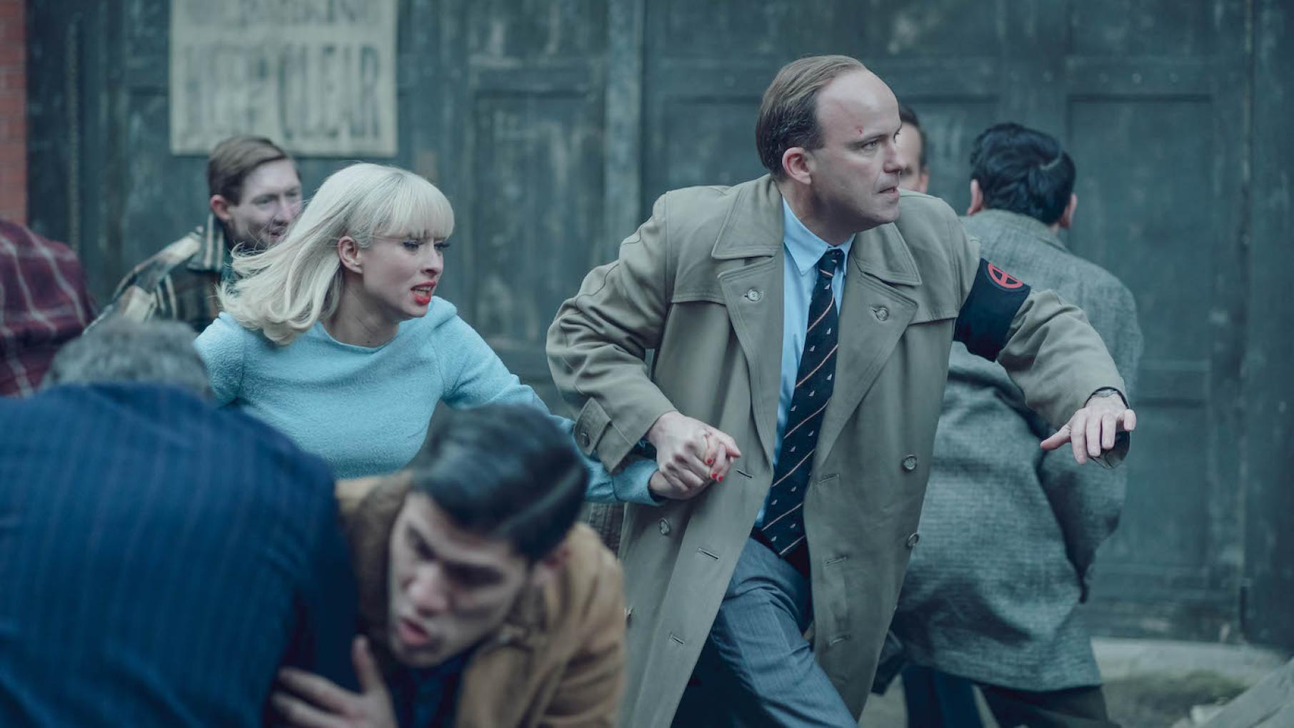 Vivien grows ever closer to Colin Jordan, to her danger. Photo: Red Production Company and Masterpiece Vivien and Colin Jordan in Ridley Road. Photo: Red Production Company and Masterpiece