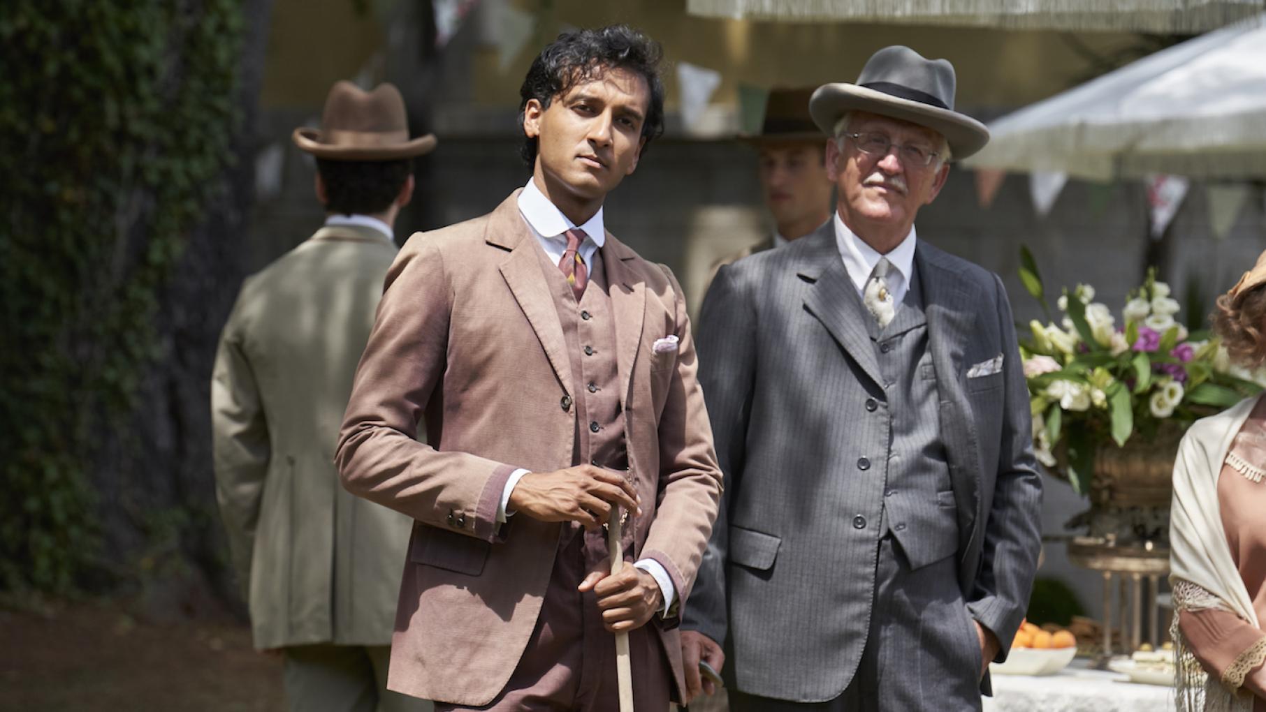 Anish is a target for local fascists due to his race and thus wants to better understand the resistance to them. Photo: Eagle Eye Drama Limited Anish Sengupta in Hotel Portofino. Photo: Eagle Eye Drama Limited