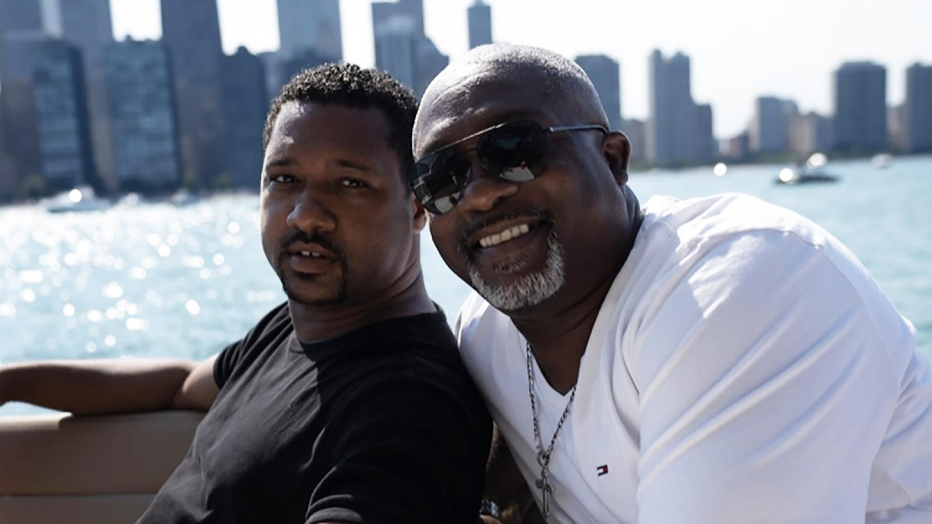 Brothers Joseph Moton, left, and Ted Robinson founded PlayPen Vodka in 2020. Image: Provided. Joseph Moton, left, and Ted Robinson