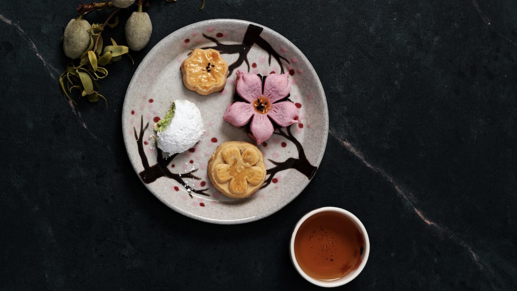 Pastries by Maa Maa Dei on pottery by Danielle Chutinthranond. Photo: Courtesy Jack X. Li 