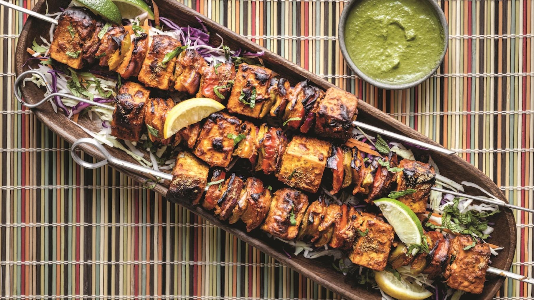 Sheil Shukla's Tofu Tikkā is a vegan adaptation of a common Indian dish. Photo: Sheil Shukla Tofu Tikkā from Sheil Shukla's cookbook Plant-Based India