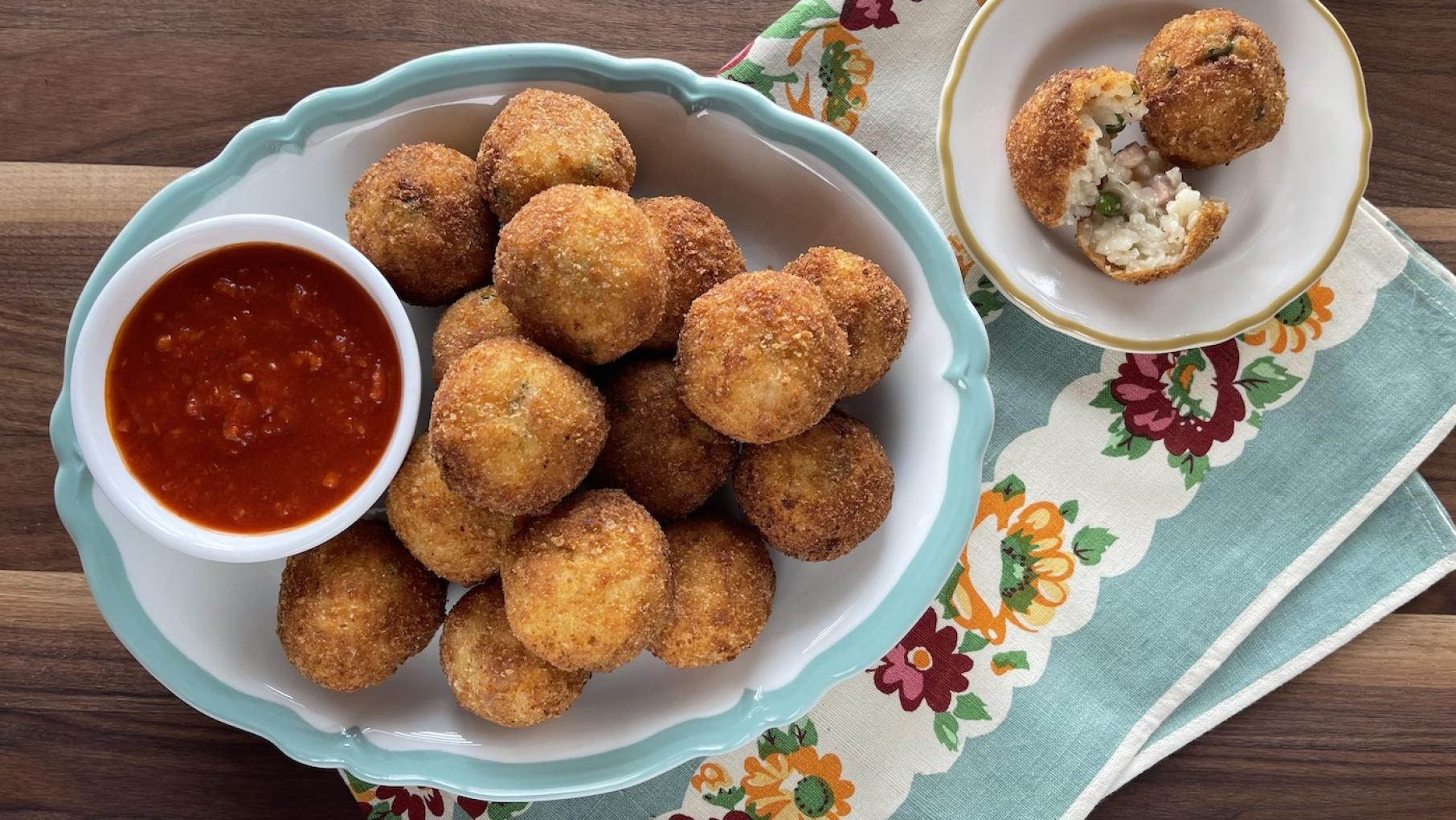 Photo: Courtesy 'Lidia's Kitchen' Arancini from Lidia's Kitchen