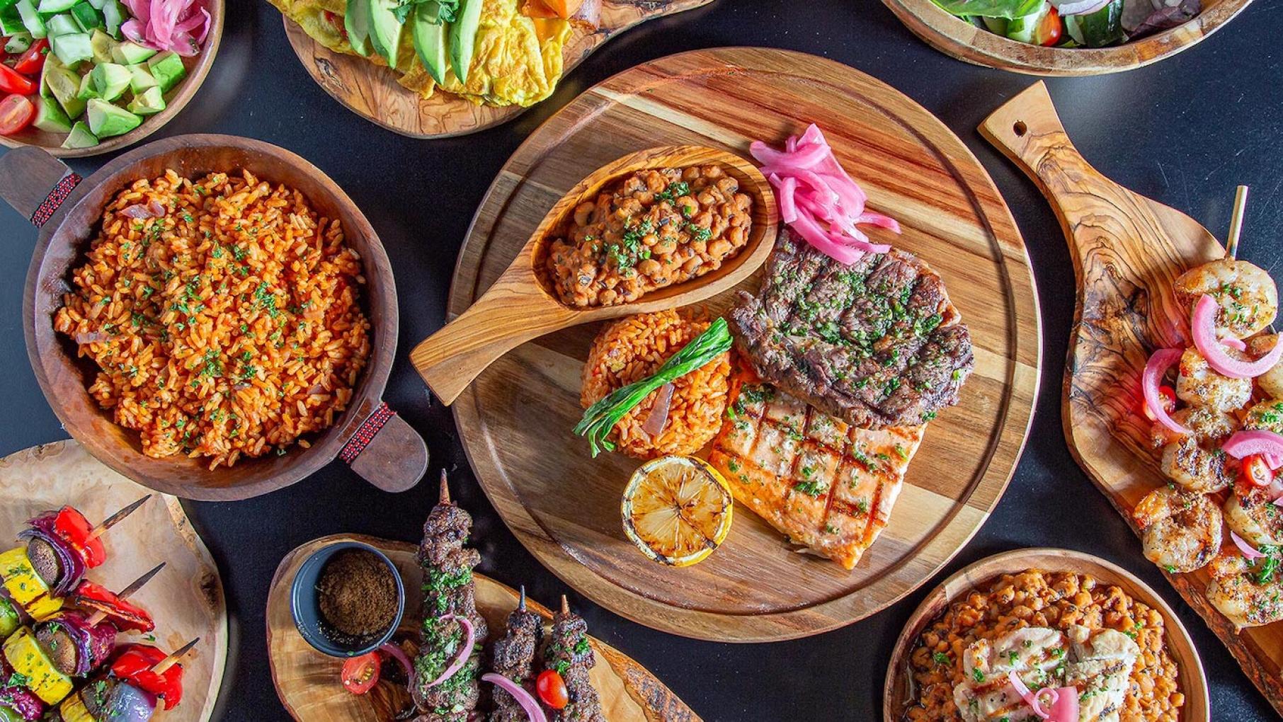 Dishes from Dozzy's Grill in Chicago