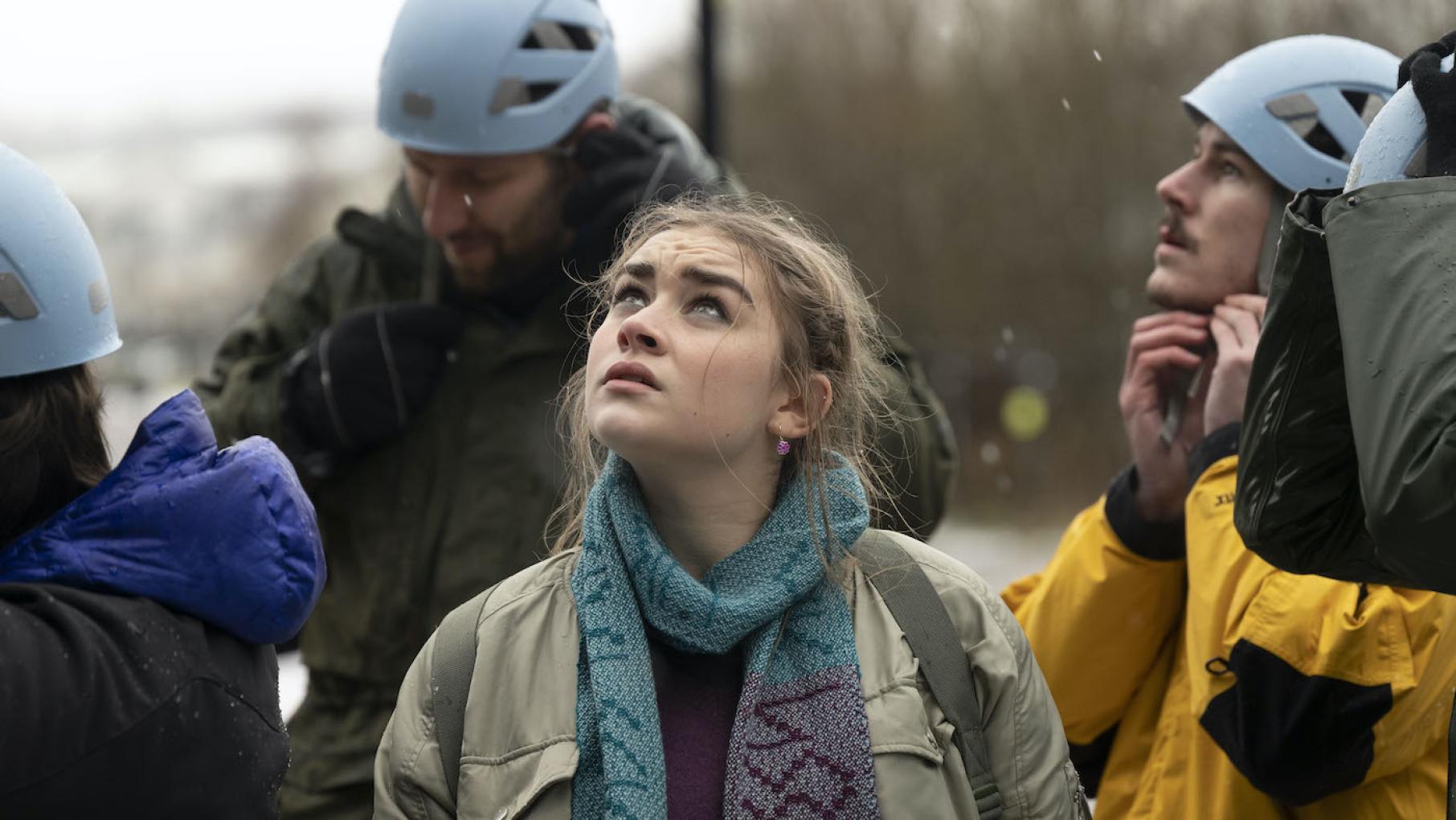 Morgan begins to think she's cursed because bad things keep happening to people around her. Photo: UKTV Morgan in Annika