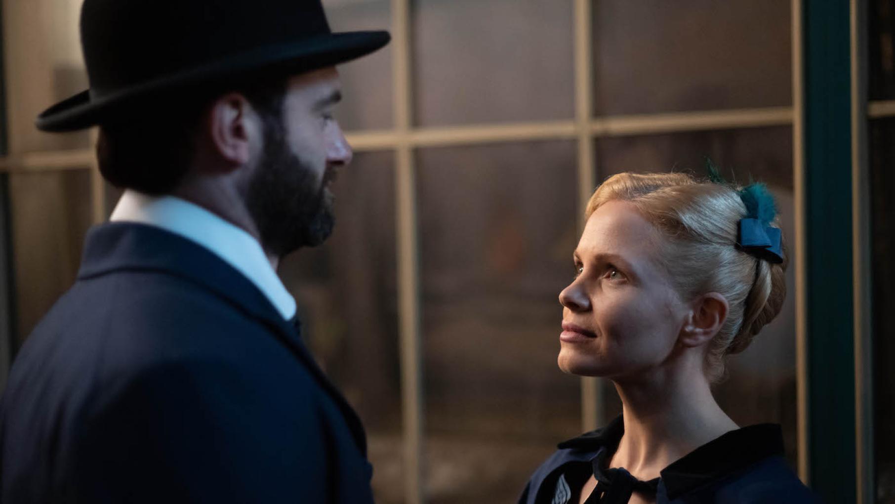 Eliza has a proposal for William. Photo: Element 8 Entertainment and MASTERPIECE William and Eliza in Miss Scarlet and the Duke season 2