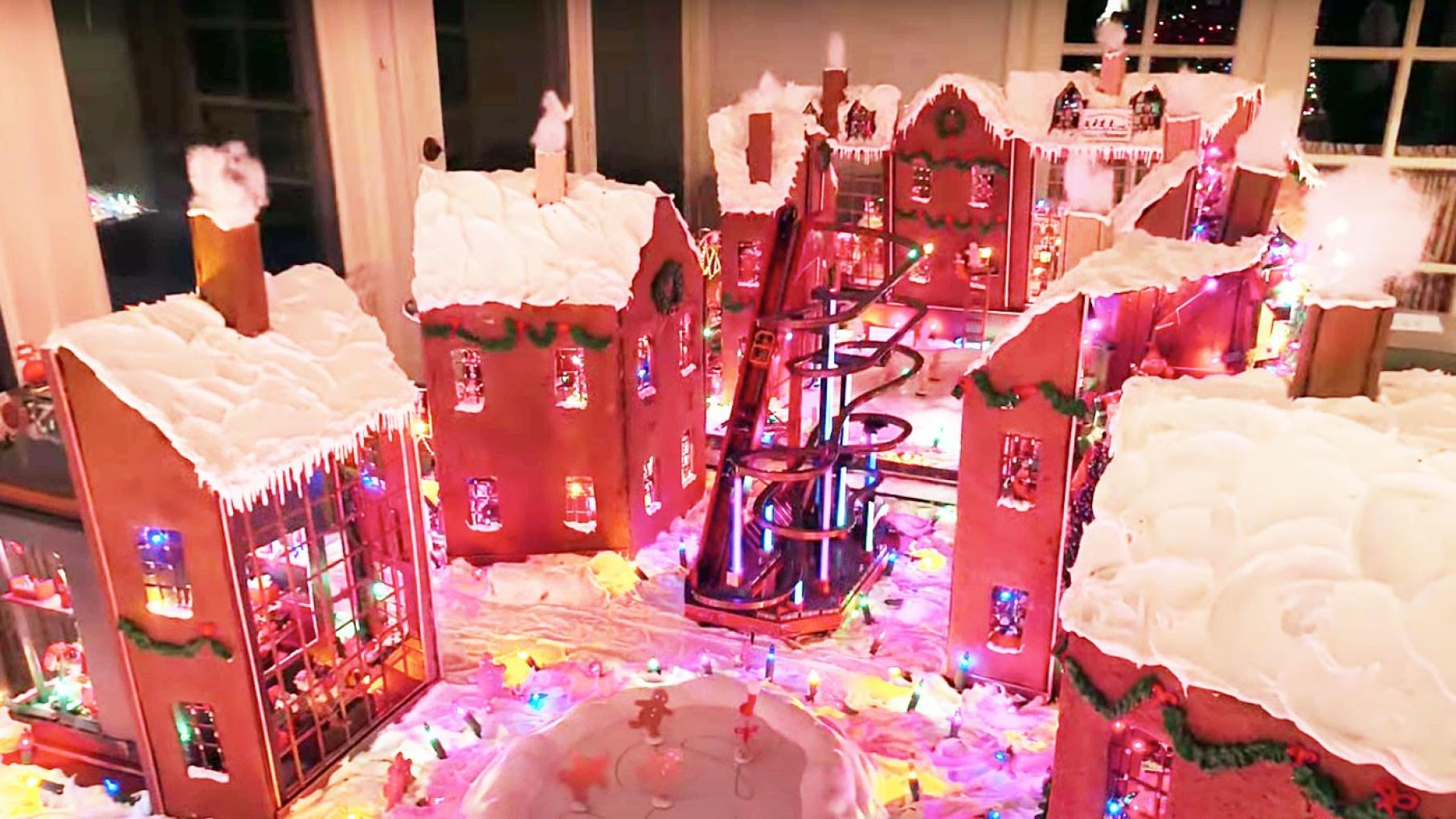 Janet Gustafson's 2021-2022 Gingerbread Village