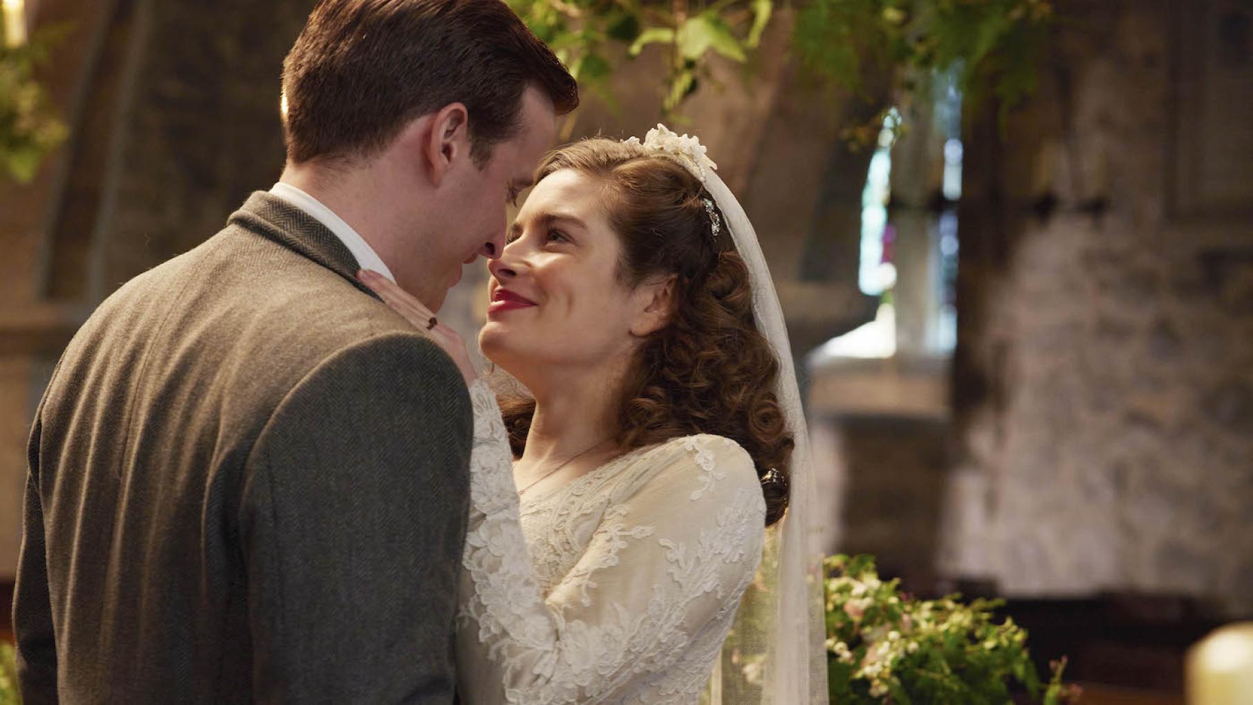 James and Helen at their wedding in All Creatures Great and Small