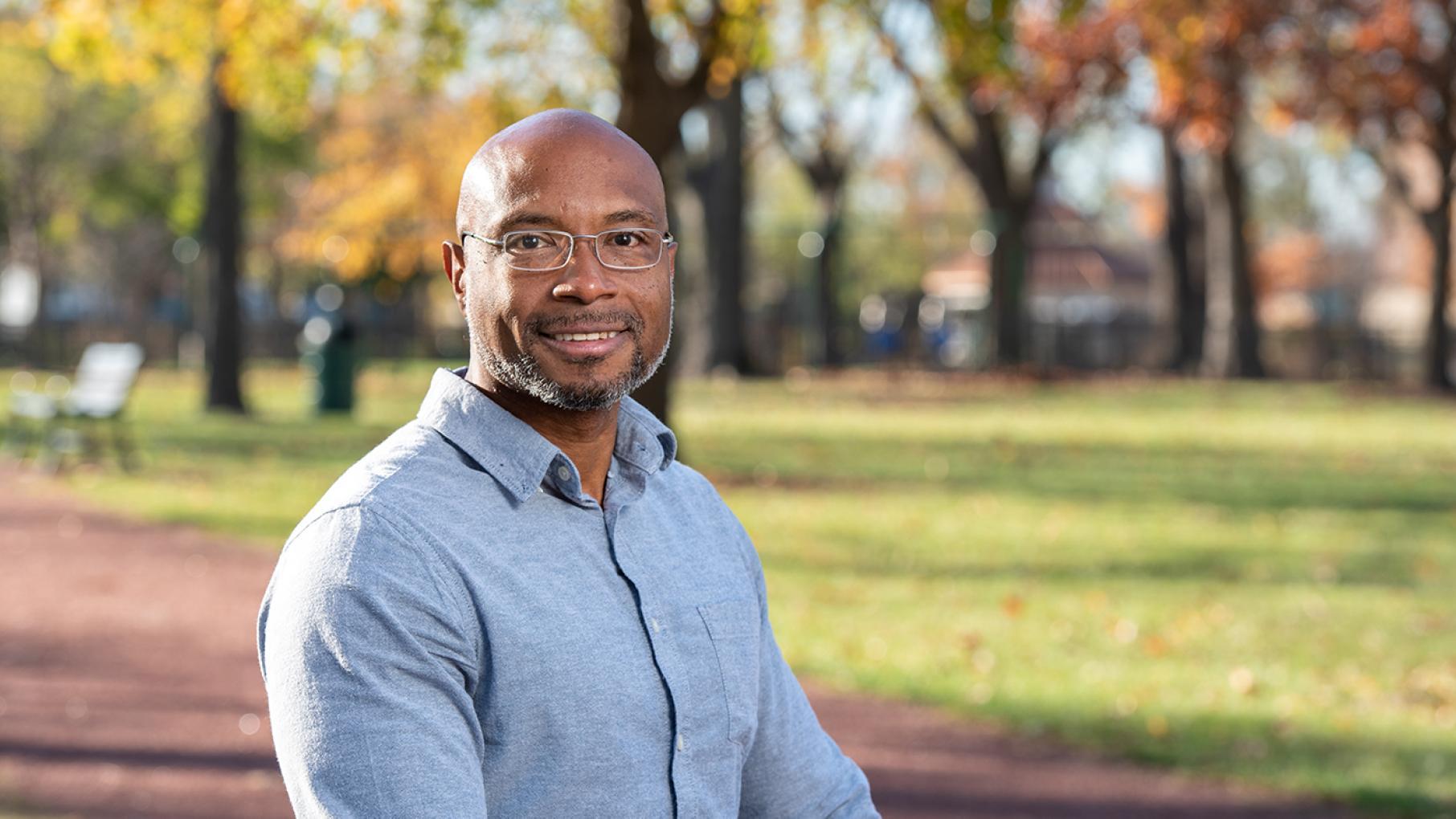Nicholas Crayton had to learn how to use a cellphone and drive after being released from prison. Photo: Liz Markel for WTTW Nicholas Crayton from WTTW's FIRSTHAND: Life After Prison