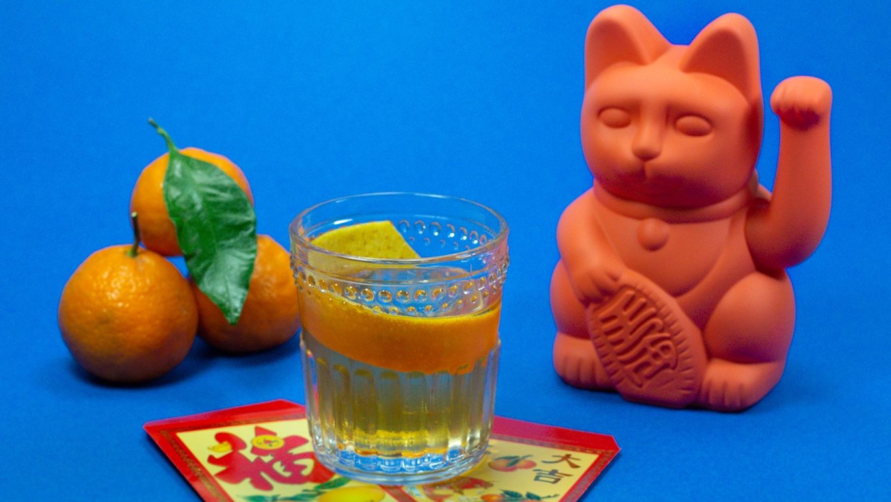 All of Nine Bar's cocktails have Asian influence, including their recreations of food dishes in drink form for a Lunar New Year celebration. Photo: Provided A cocktail from Nine Bar