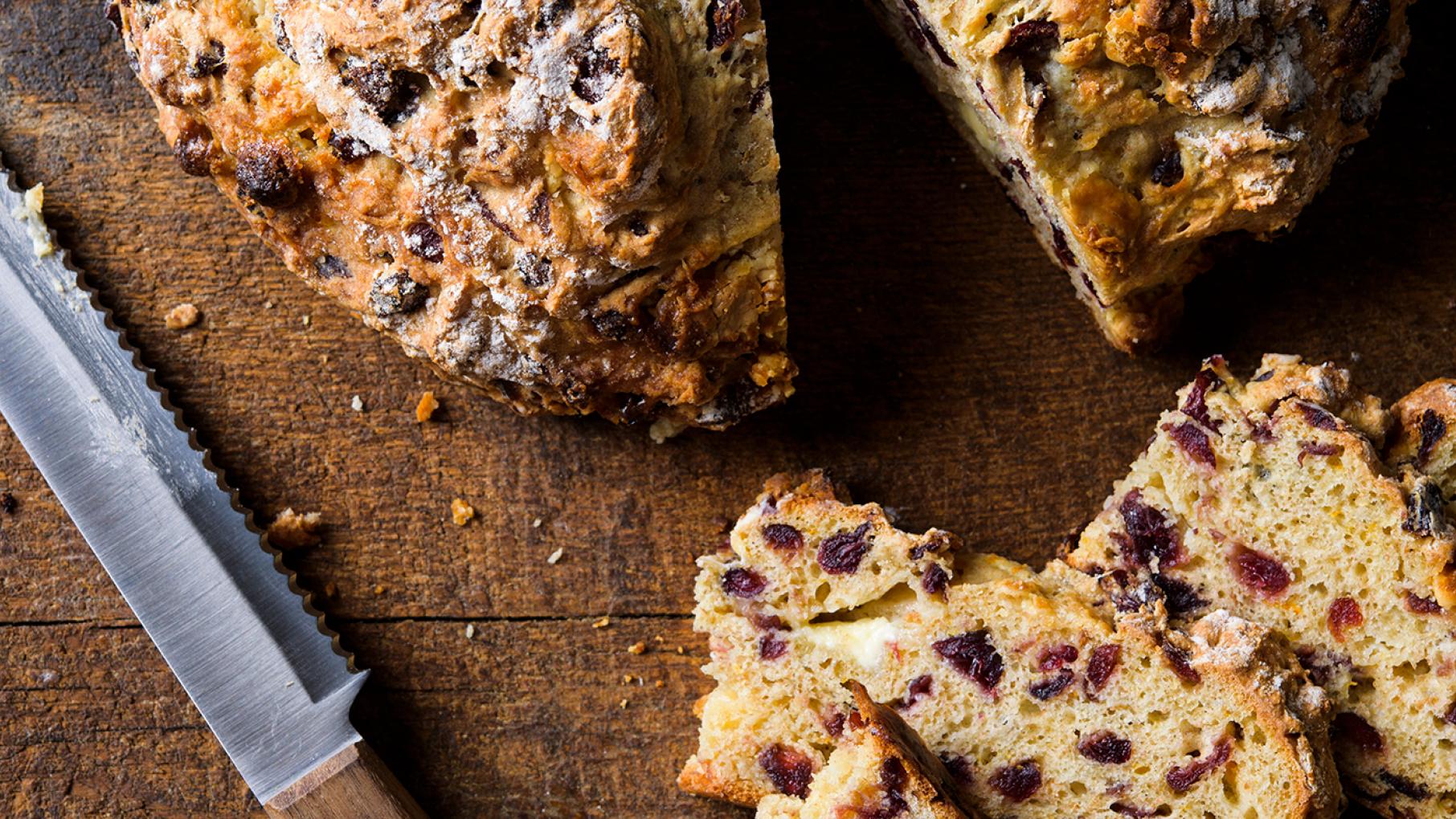 Milk Street's Orange Cranberry Soda Bread with White Chocolate Chunks