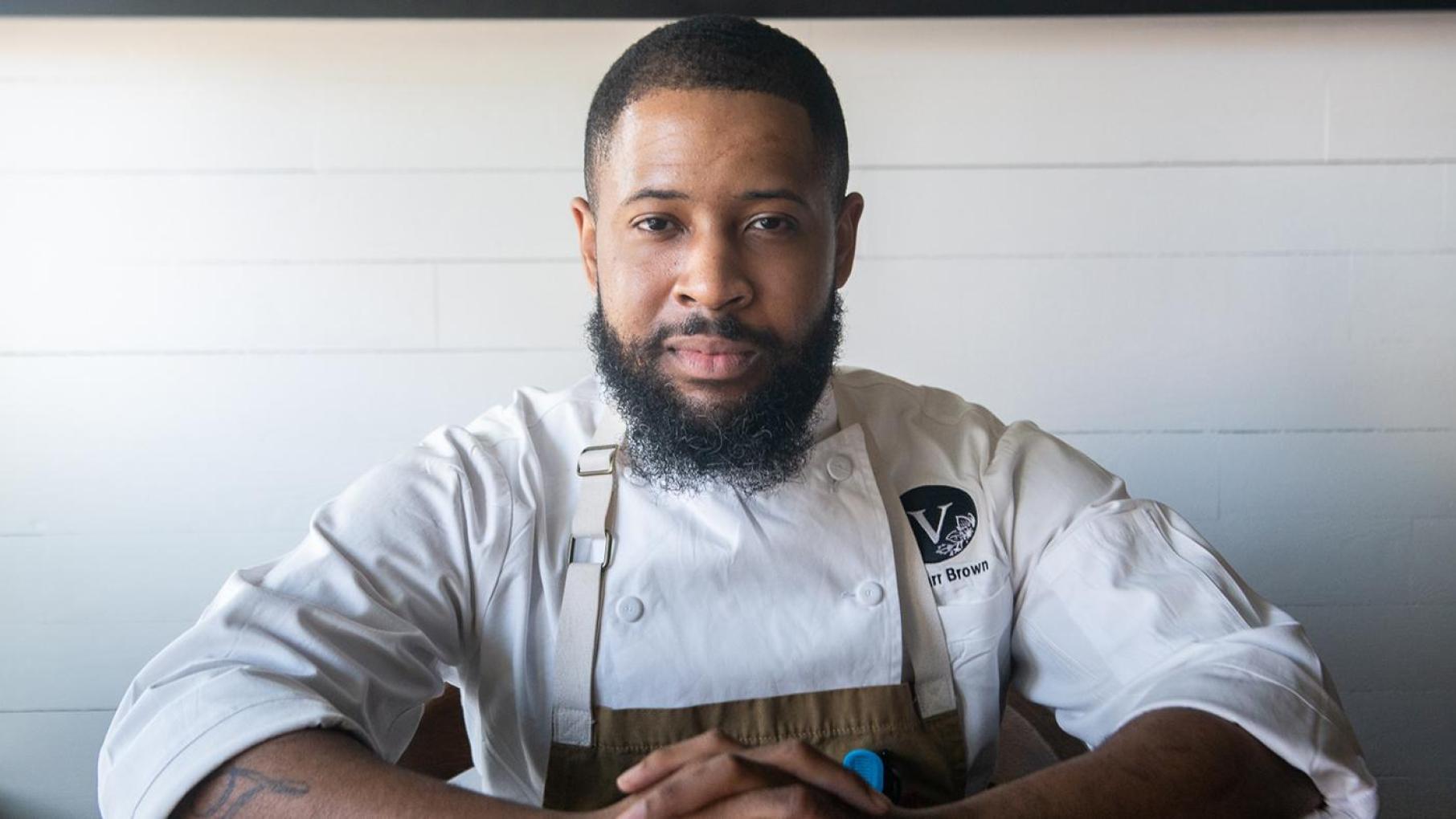 Damarr Brown of Hyde Park's Virtue is up for Emerging Chef at the James Beard Awards. Photo: Will Blunt Damarr Brown