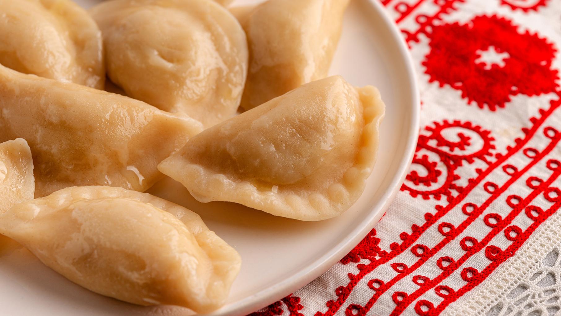 Pierogis on a plate