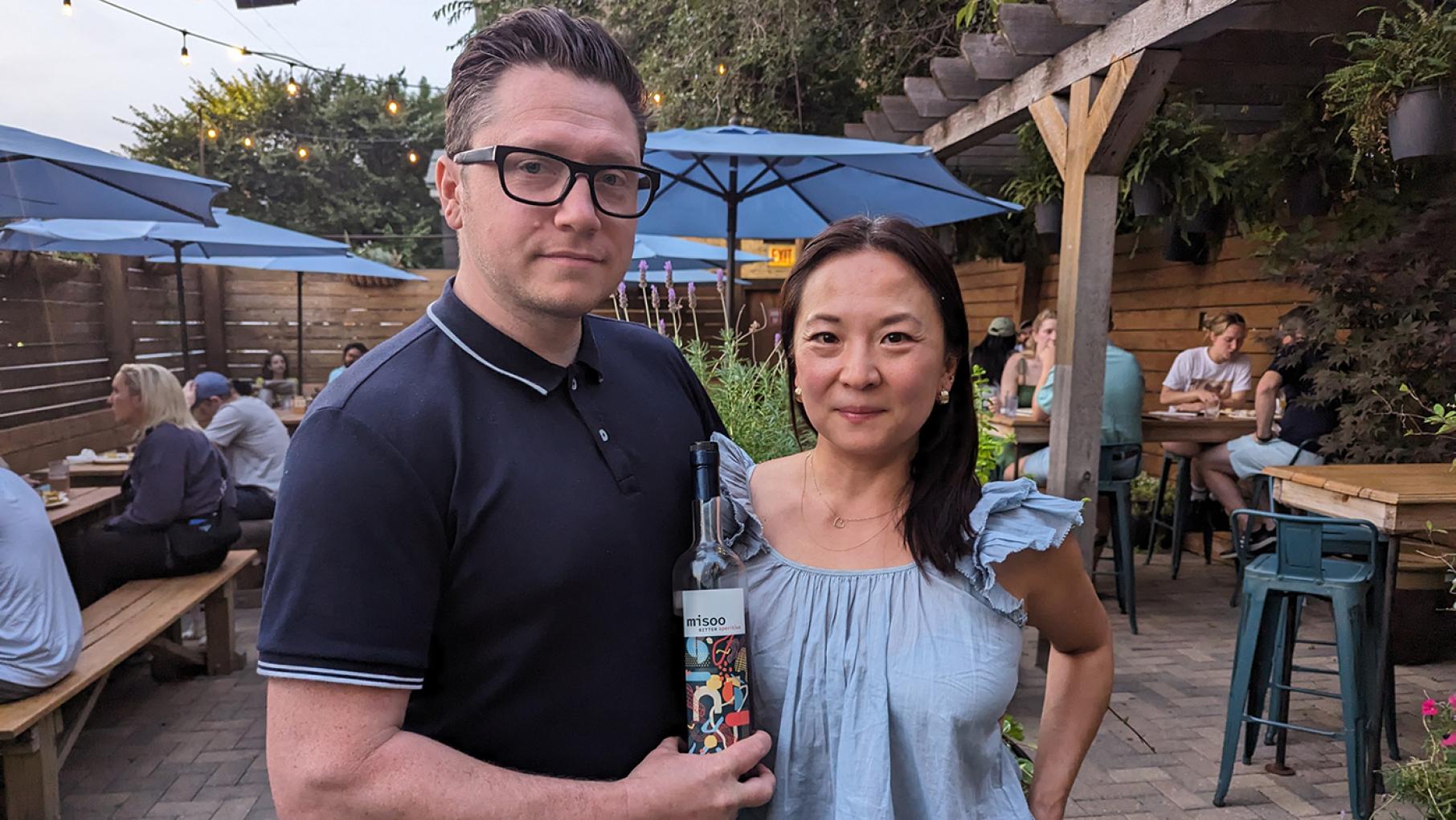 Michael McAvena and Soo Choi started Misoo Aperitivo in 2020. Credit: Lisa Futterman for WTTW Michael McAvena and Soo Choi