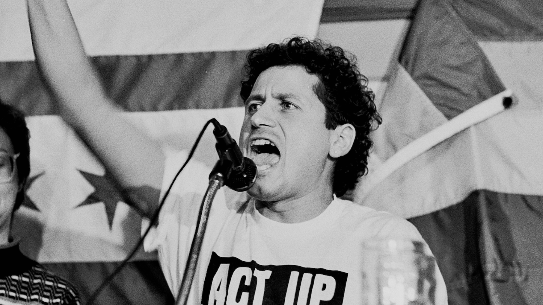 Chicago AIDS activist Danny Sotomayor speaks at a rally. Credit: Lisa Howe-Ebright, photographer Chicago AIDS activist Danny Sotomayor speaks at a microphone at a rally
