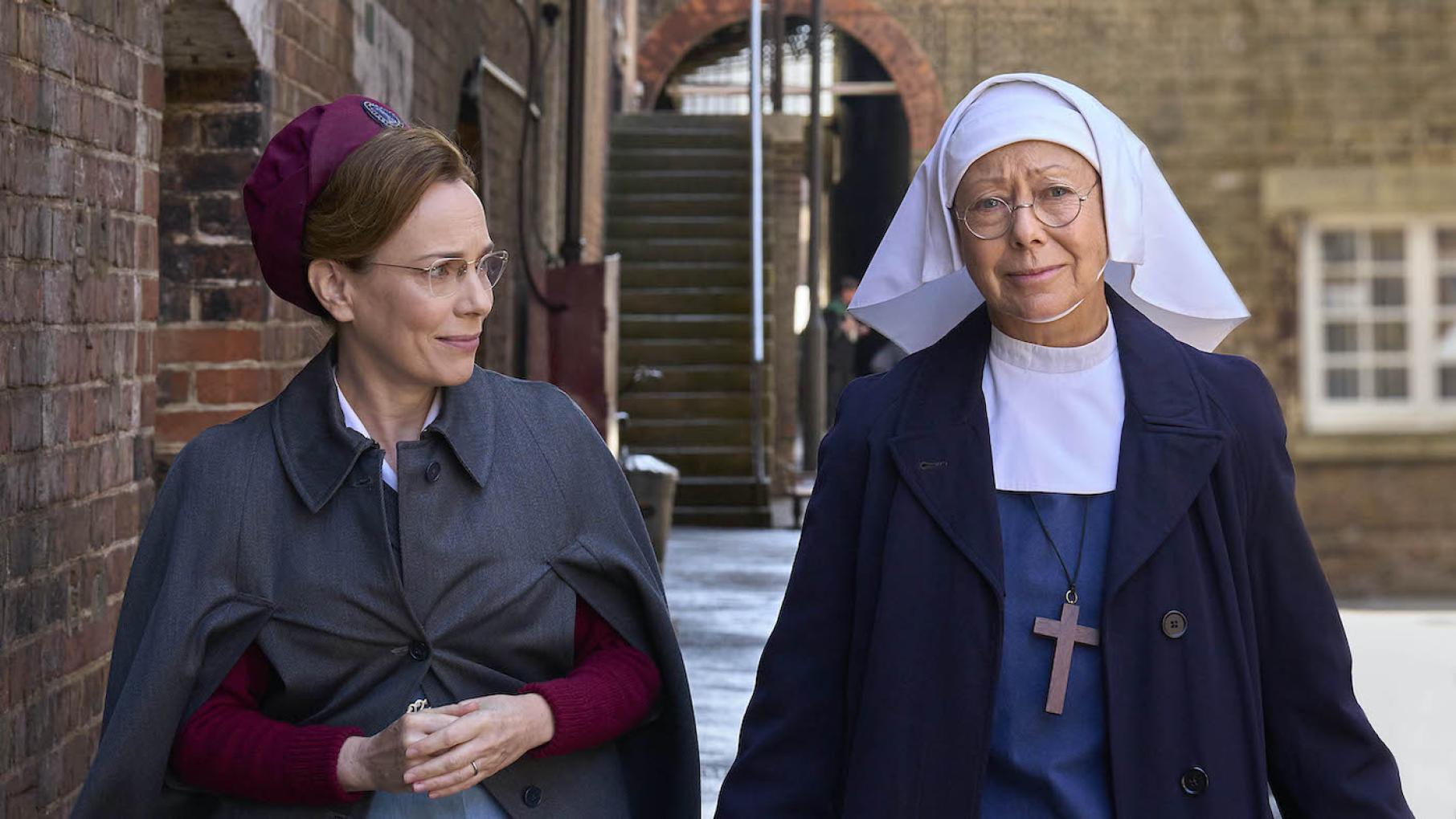 Shelagh looks at Sister Julienne