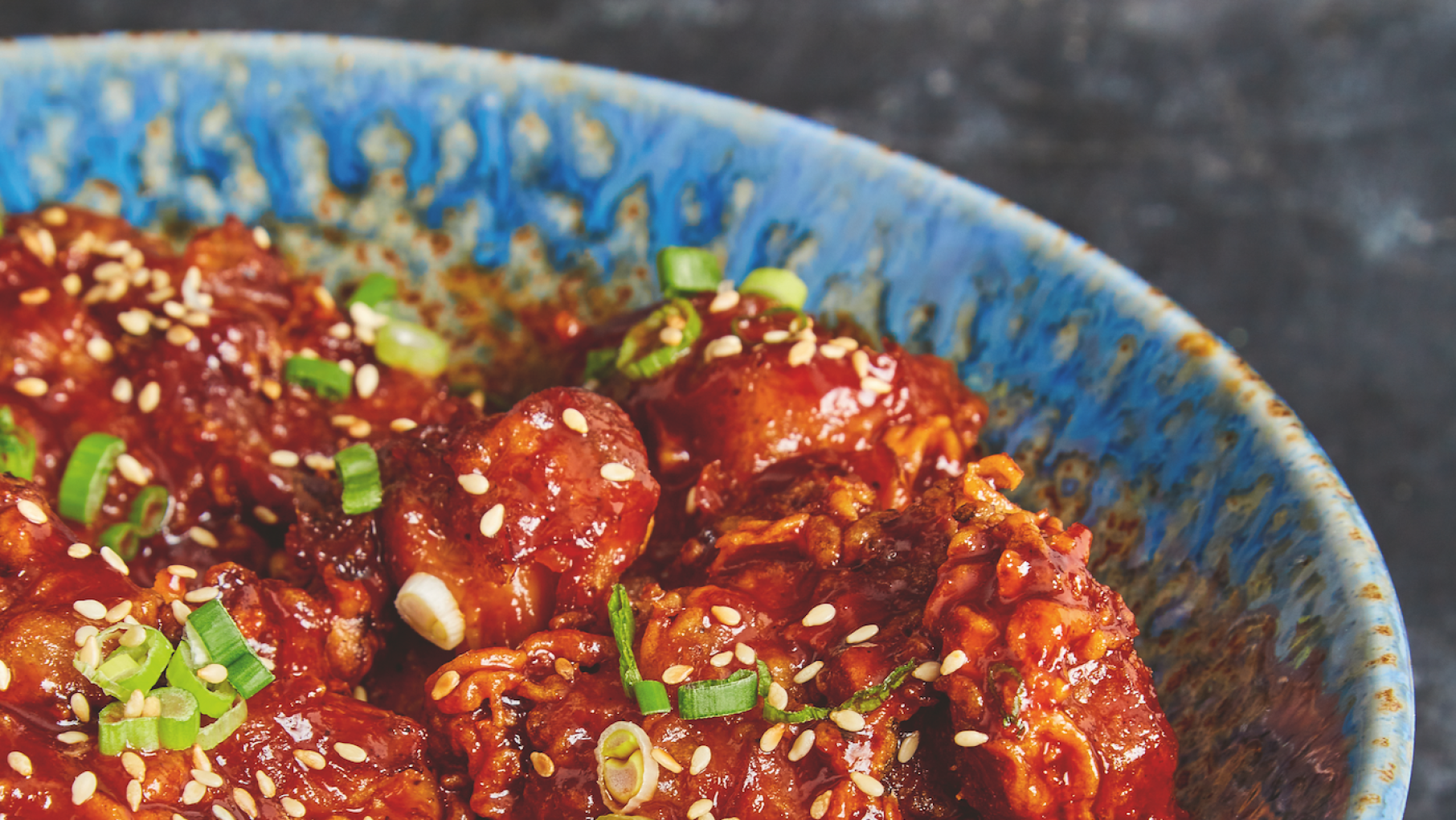 Korean Fried Chicken in a bowl
