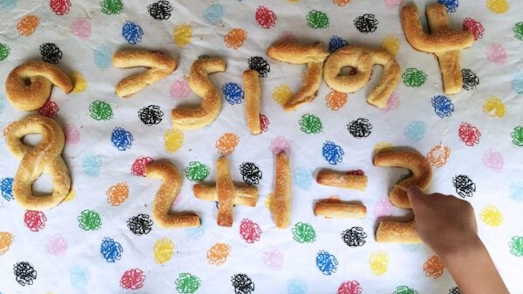 Pretzels in the shape of numbers