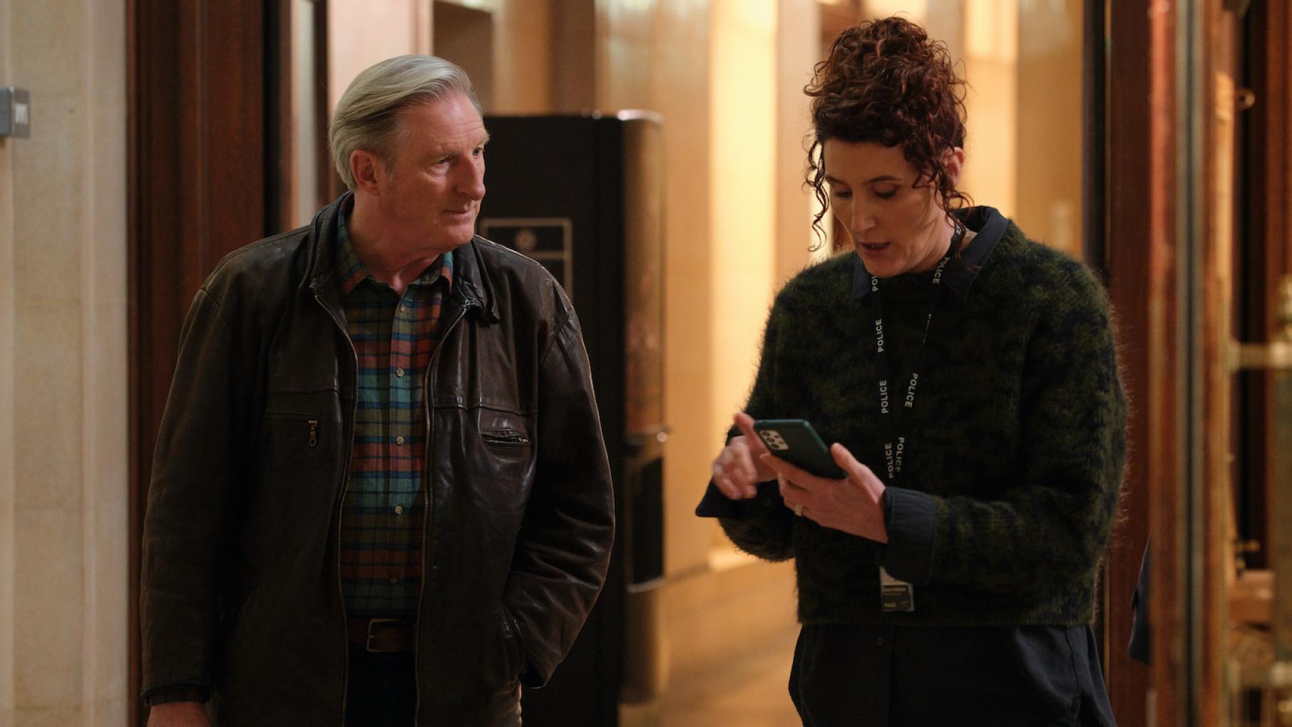 Farman insists on being involved in the case as her son Jack is further implicated Ridley and Farman in a hallway