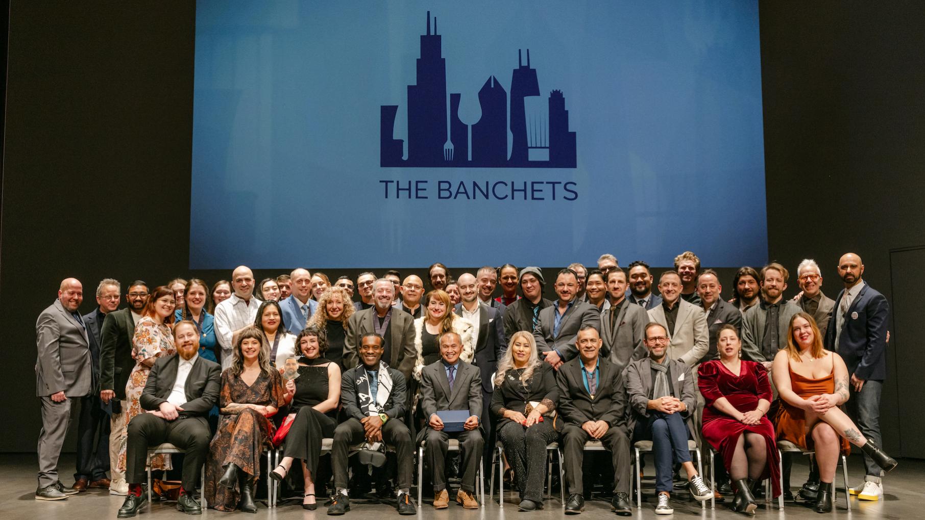 The Jean Banchet Awards for Culinary Excellence honor Chicago’s food and beverage industry. Credit: The Banchet Awards The winners of the 2025 Jean Banchet Awards on a stage together
