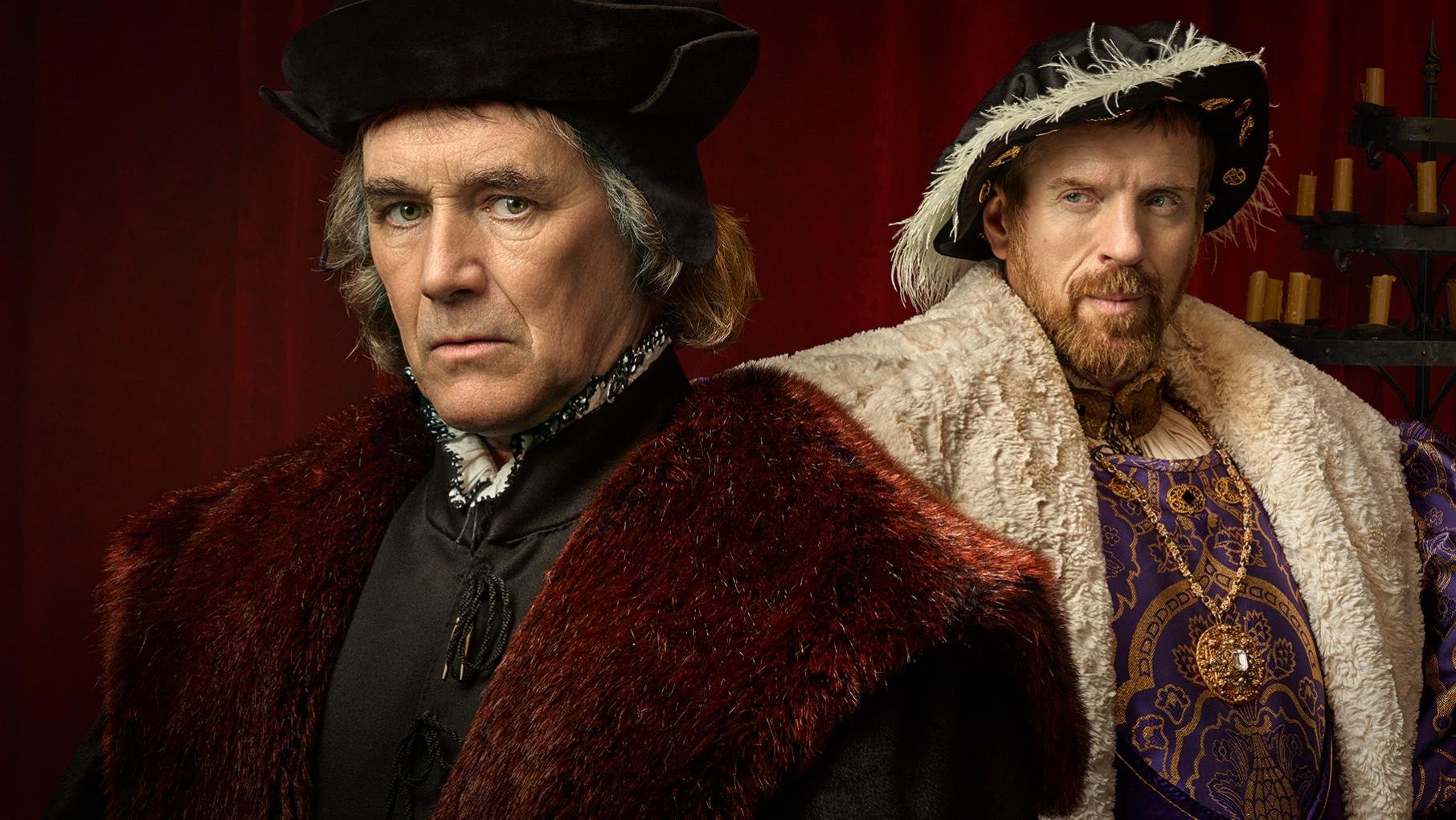 Cromwell hopes the king will grant him mercy after he is arrested on charges of treason. Credit: Playground Television Thomas Cromwell and King Henry VIII