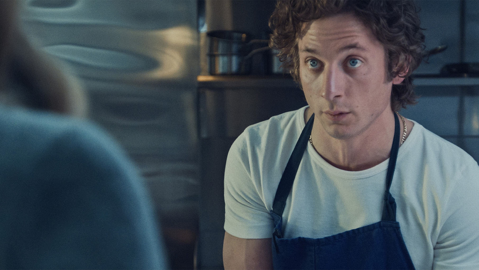 Jeremy Allen White in a still image from The Bear