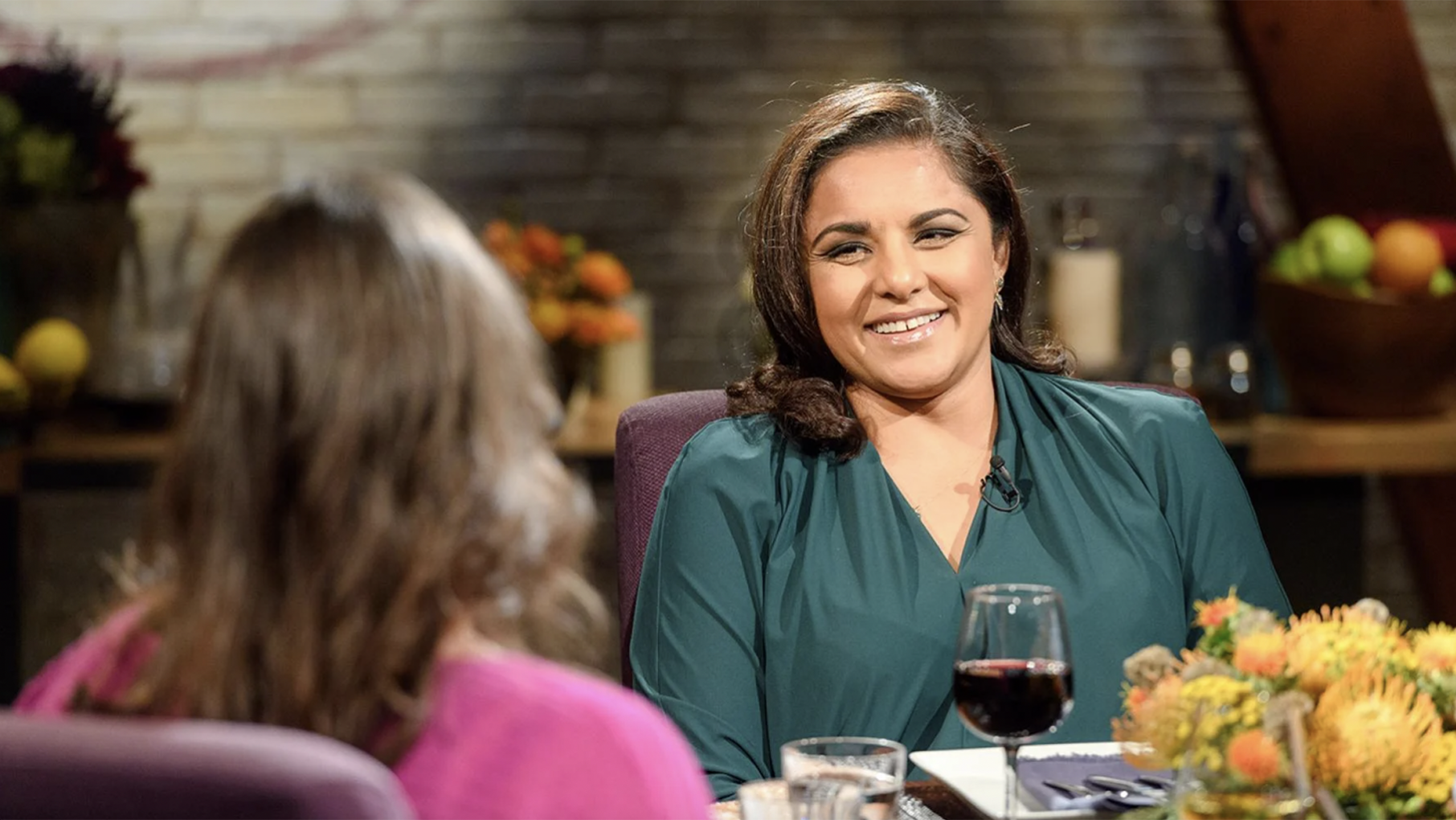 Alpana Singh on "Check, Please!" Credit: Ken Carl for WTTW Alpanah Singh on "Check, Please!"