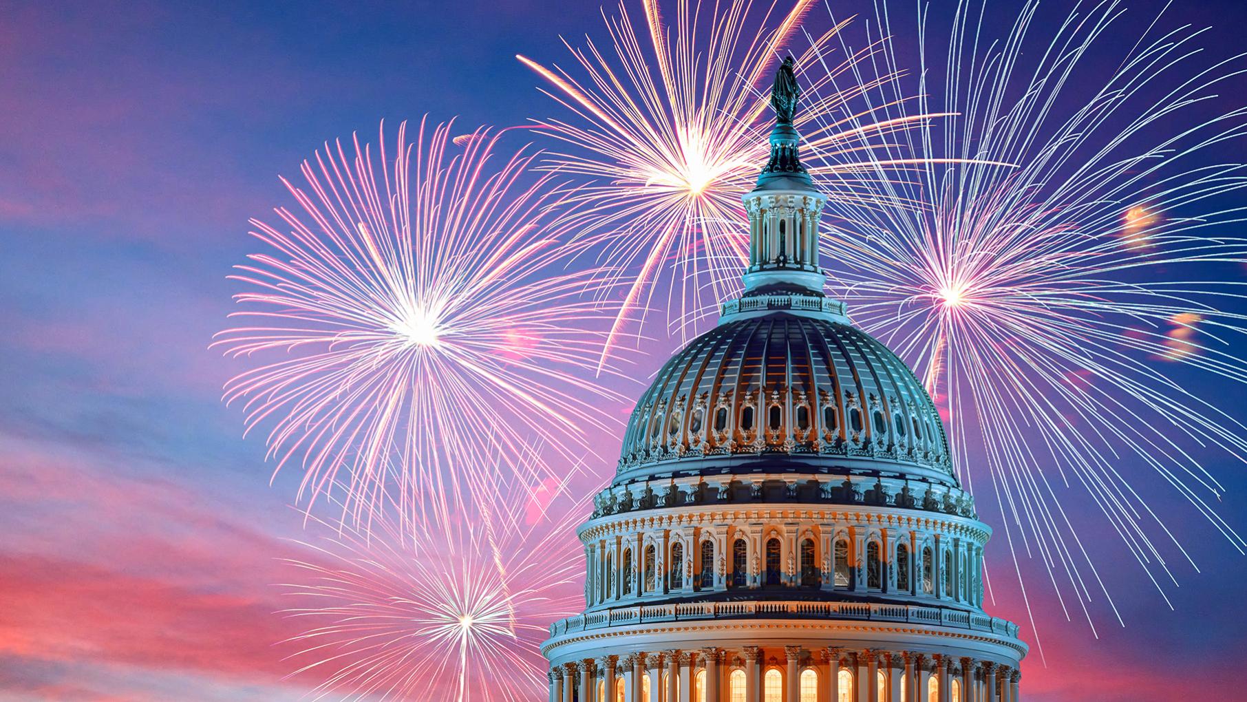 Fireworks over the U.S. Capitol