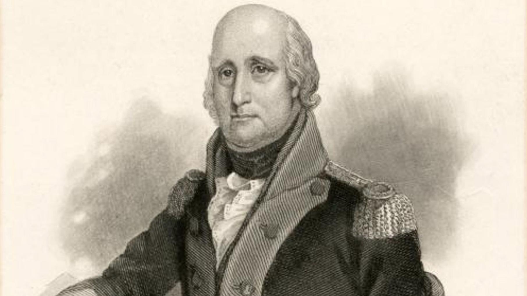 A drawing of George Rogers Clark