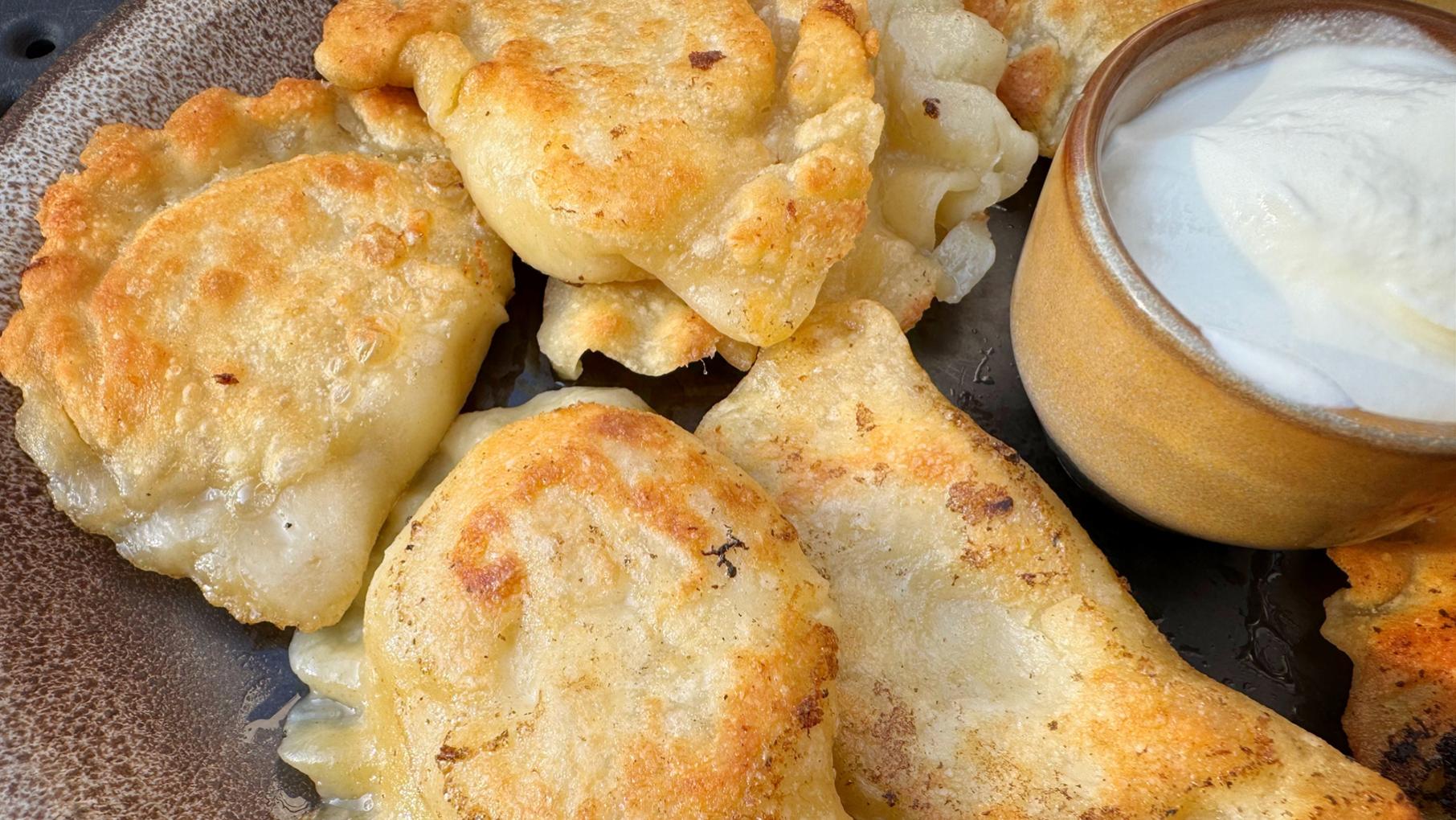 Pierogi on a plate