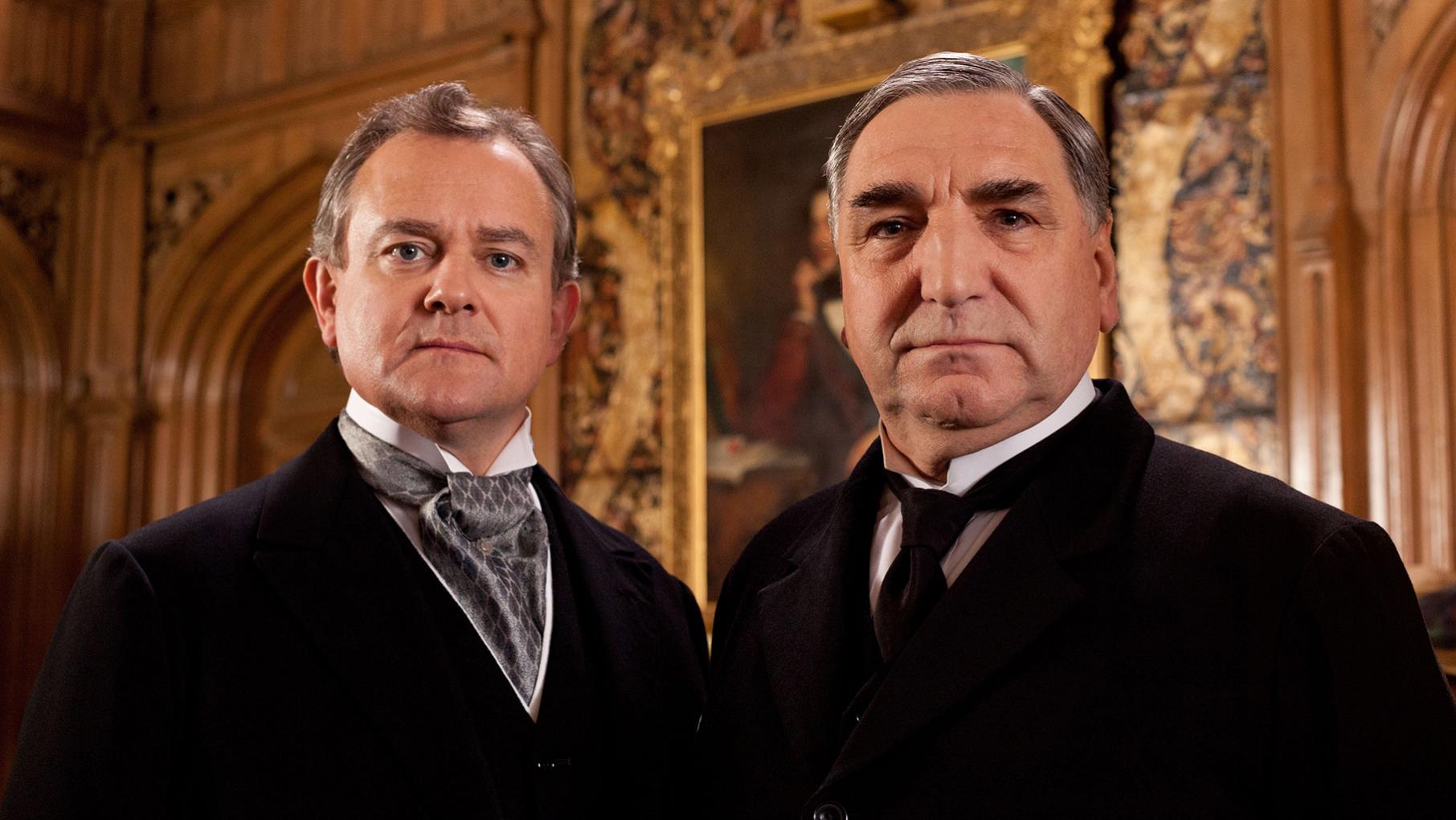 Carson and Robert in Downton Abbey