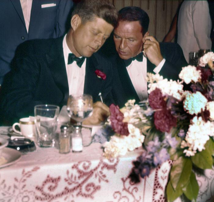 JFK with Frank Sinatra at the Democratic National Convention in 1960. Photo: Courtesy Photofest