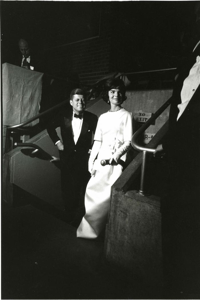 John and Jackie Kennedy at the Pre-Inaugural Gala. Photo: Courtesy Jacques Lowe