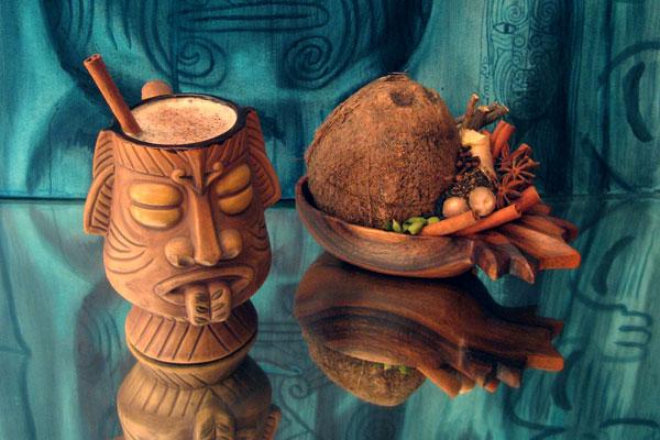 A wintry tropical cocktail, the whitecap. Photo: Cass McClure