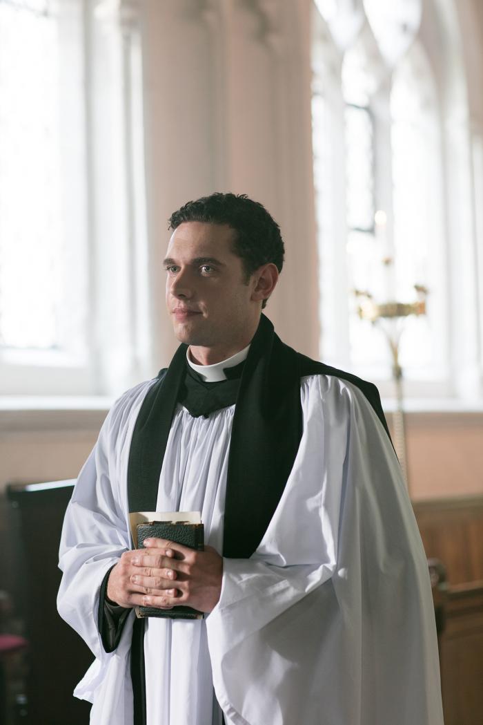 Will Davenport, Grantchester's new vicar. Photo: Kudos and MASTERPIECE