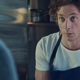 Jeremy Allen White in a still image from The Bear