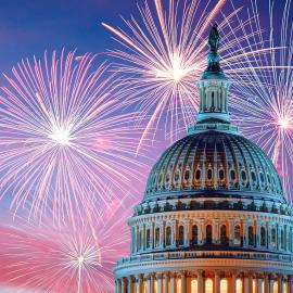 Fireworks over the U.S. Capitol