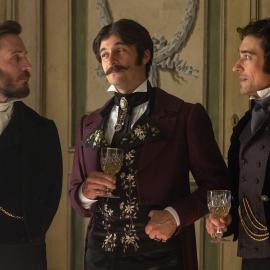Edmond, Vampa, and Danglars stand together