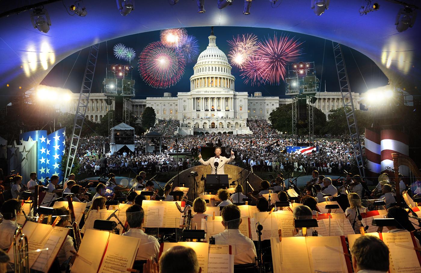 The National Symphony Orchestra at A Capitol Fourth.