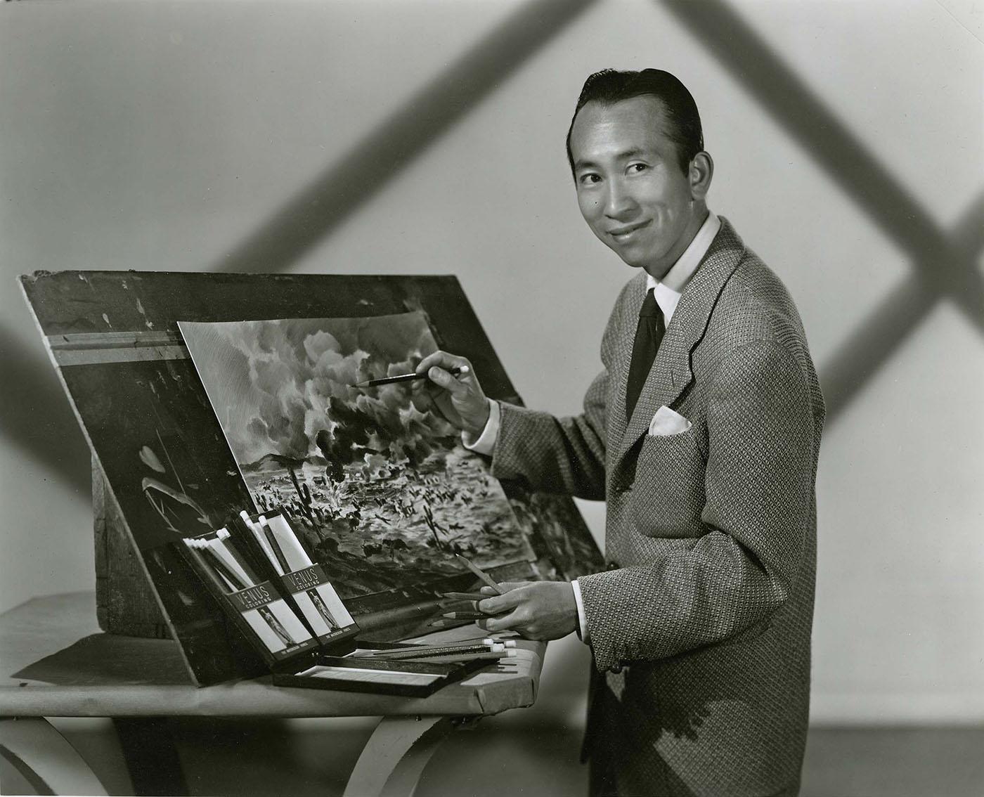 Tyrus Wong at work