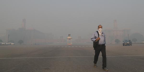 Smog in New Delhi in November 2017