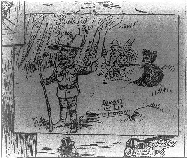 Clifford Berryman's "Drawing the Line in Mississippi"